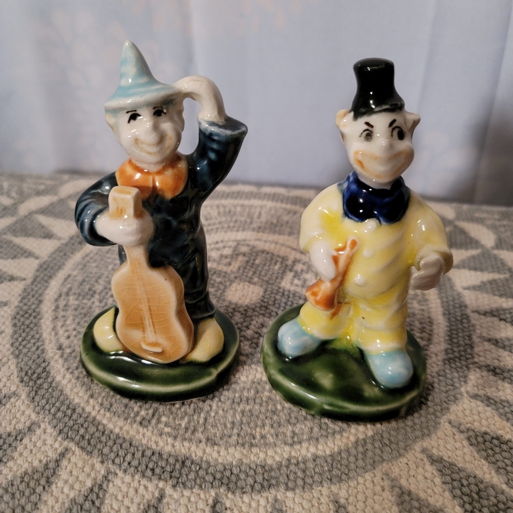 Hand Painted Vintage clown figures